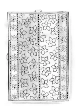 Gudrun Sjödén Heimtextilien|Bad-Accessoires>Badetuch „Stars“ aus Bio-Baumwolle Auster