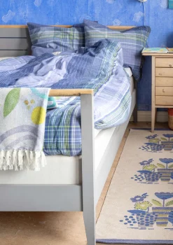 Gudrun Sjödén Schlafzimmer Deko|Heimtextilien>Bettbezug „Rainbow“ aus Bio-Baumwolle Dunkellavendel