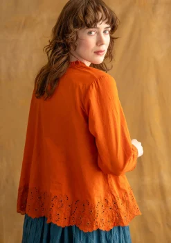 Gudrun Sjödén Blusen>Bluse „Birta“ aus Bio-Baumwolle Henna
