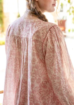 Gudrun Sjödén Blusen>Bluse „Lisa“ aus Bio-Baumwolle Lachsrosa