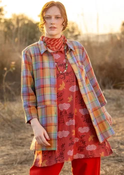 Gudrun Sjödén Blusen>Bluse „Skagen“ aus Bio-Baumwollgewebe Gebranntesiena