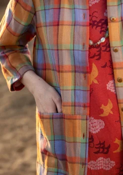 Gudrun Sjödén Blusen>Bluse „Skagen“ aus Bio-Baumwollgewebe Gebranntesiena