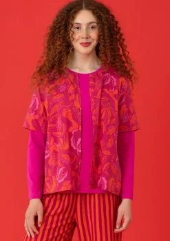 Gudrun Sjödén Blusen>Bluse „Uuve“ aus Bio-Baumwolle Alpenveilchen