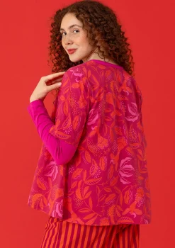 Gudrun Sjödén Blusen>Bluse „Uuve“ aus Bio-Baumwolle Alpenveilchen