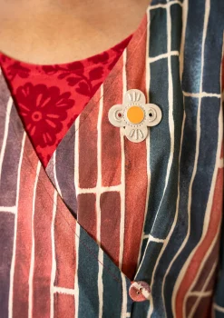 Gudrun Sjödén Accessoires|Schmuck>Brosche „Flower“ aus Silber