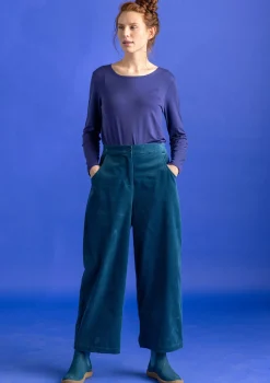 Gudrun Sjödén Hosen>Cordhose aus Bio-Baumwolle/Elasthan Dunkelpetrol