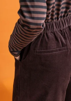 Gudrun Sjödén Hosen>Cordhose aus Bio-Baumwolle/Elasthan Dunkelaubergine