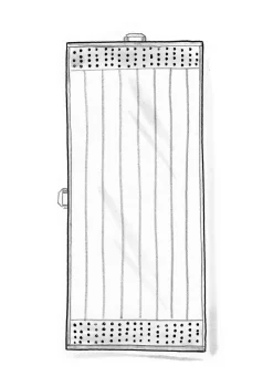 Gudrun Sjödén Frottee|Bad-Accessoires>Duschhandtuch „Flow“ aus Bio-Baumwolle Auster