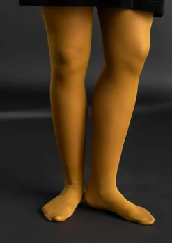 Gudrun Sjödén Accessoires>Einfarbige Strumpfhose aus Recycling-Polyamid Messing