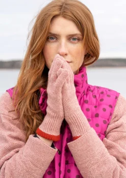 Gudrun Sjödén Accessoires>Fingerhandschuhe aus Lammwolle Aschrosa-melange