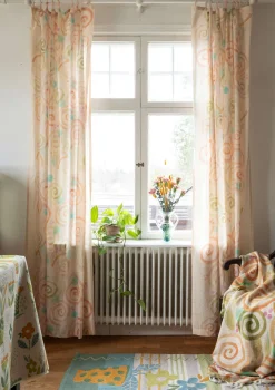 Gudrun Sjödén Gardinen|Heimtextilien>Gardine „Cumulus“ aus Bio-Baumwolle Hellsand