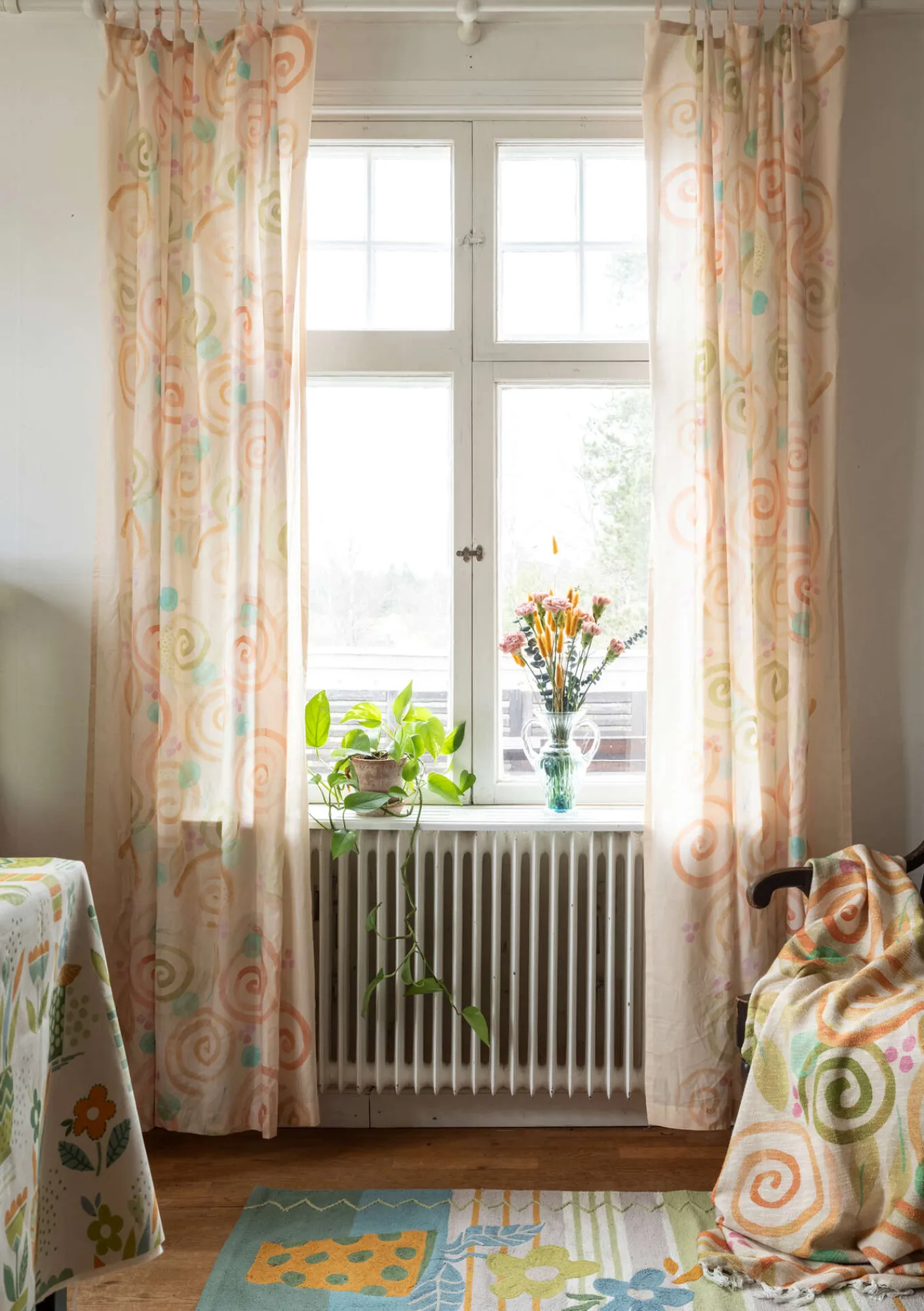 Gudrun Sjödén Gardinen|Heimtextilien>Gardine „Cumulus“ aus Bio-Baumwolle Hellsand