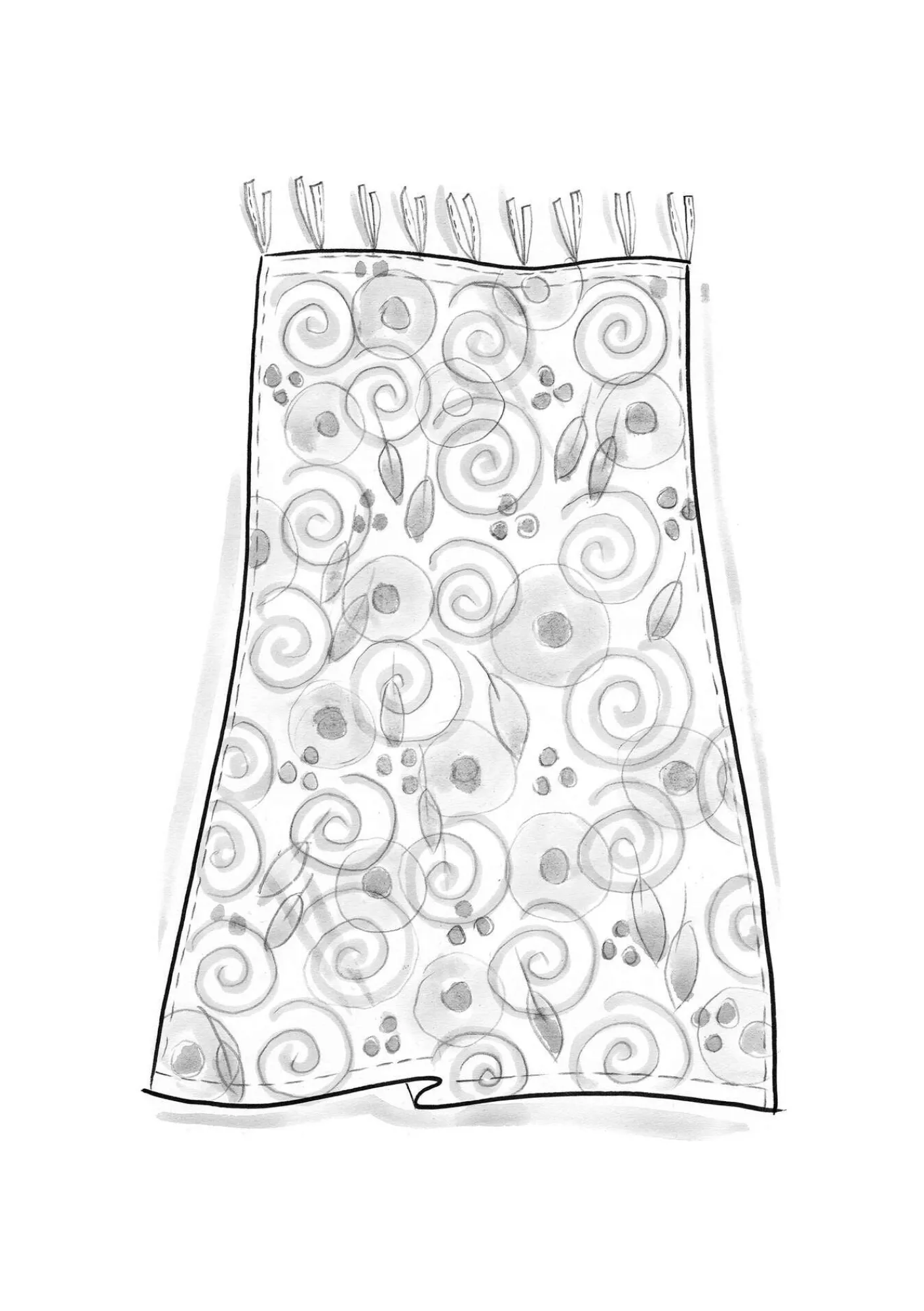 Gudrun Sjödén Gardinen|Heimtextilien>Gardine „Cumulus“ aus Bio-Baumwolle Hellsand