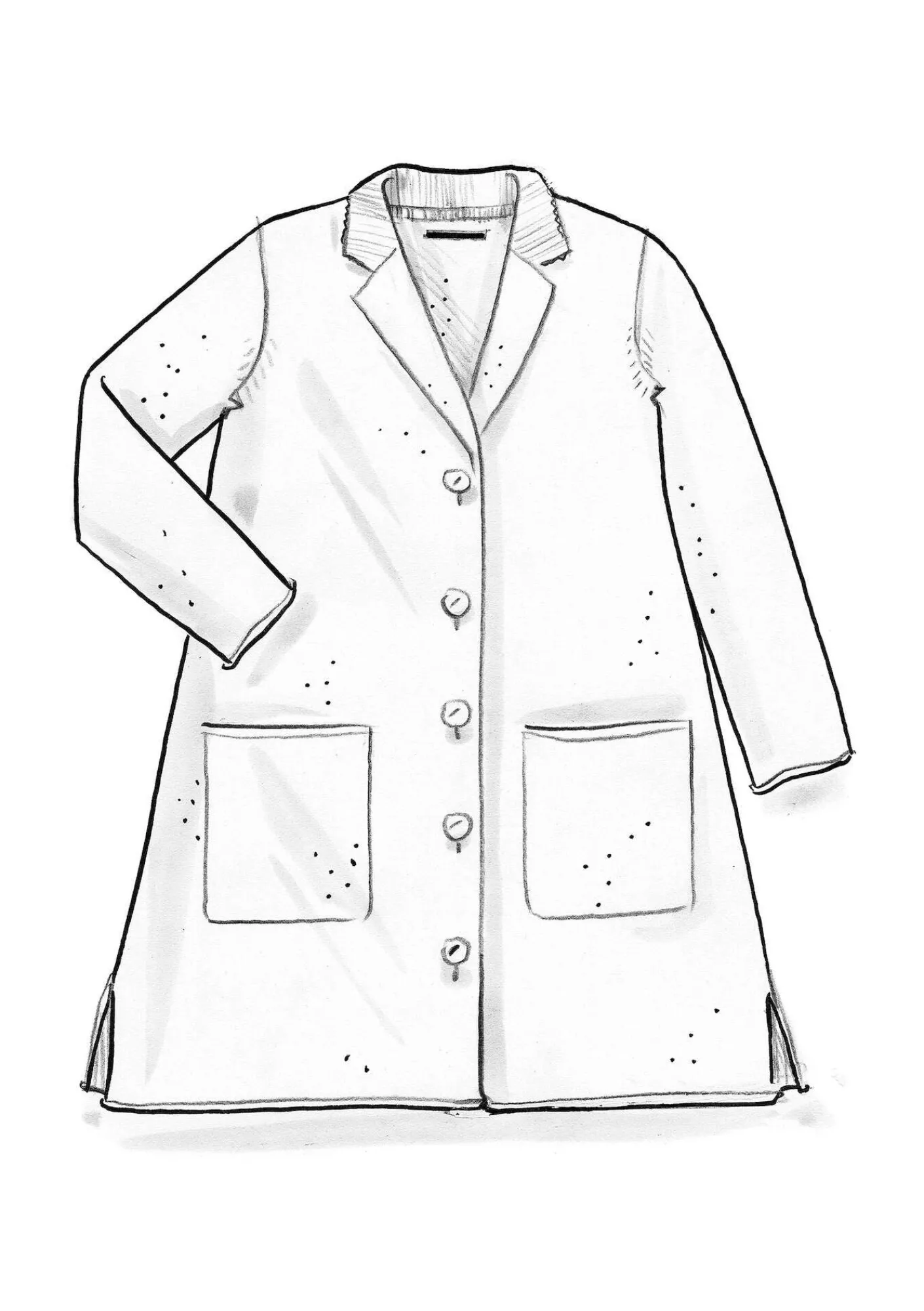 Gudrun Sjödén Jacken & Mäntel|Strickjacken>Gestrickter Blazer aus gefilzter Bio-Wolle Weinrot