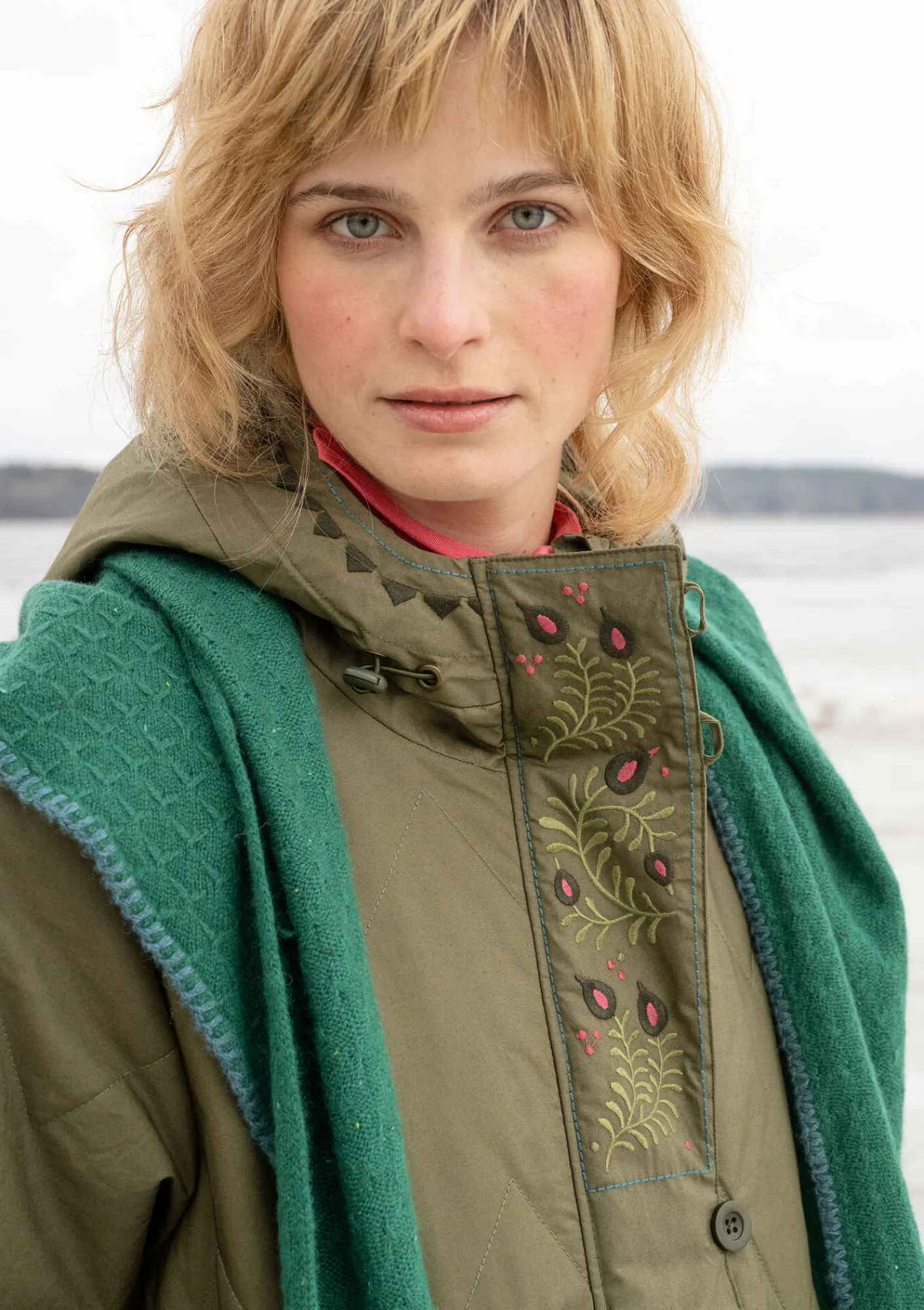 Gudrun Sjödén Jacken & Mäntel>Gewebter Steppmantel „Svalbard“ Weißdorn