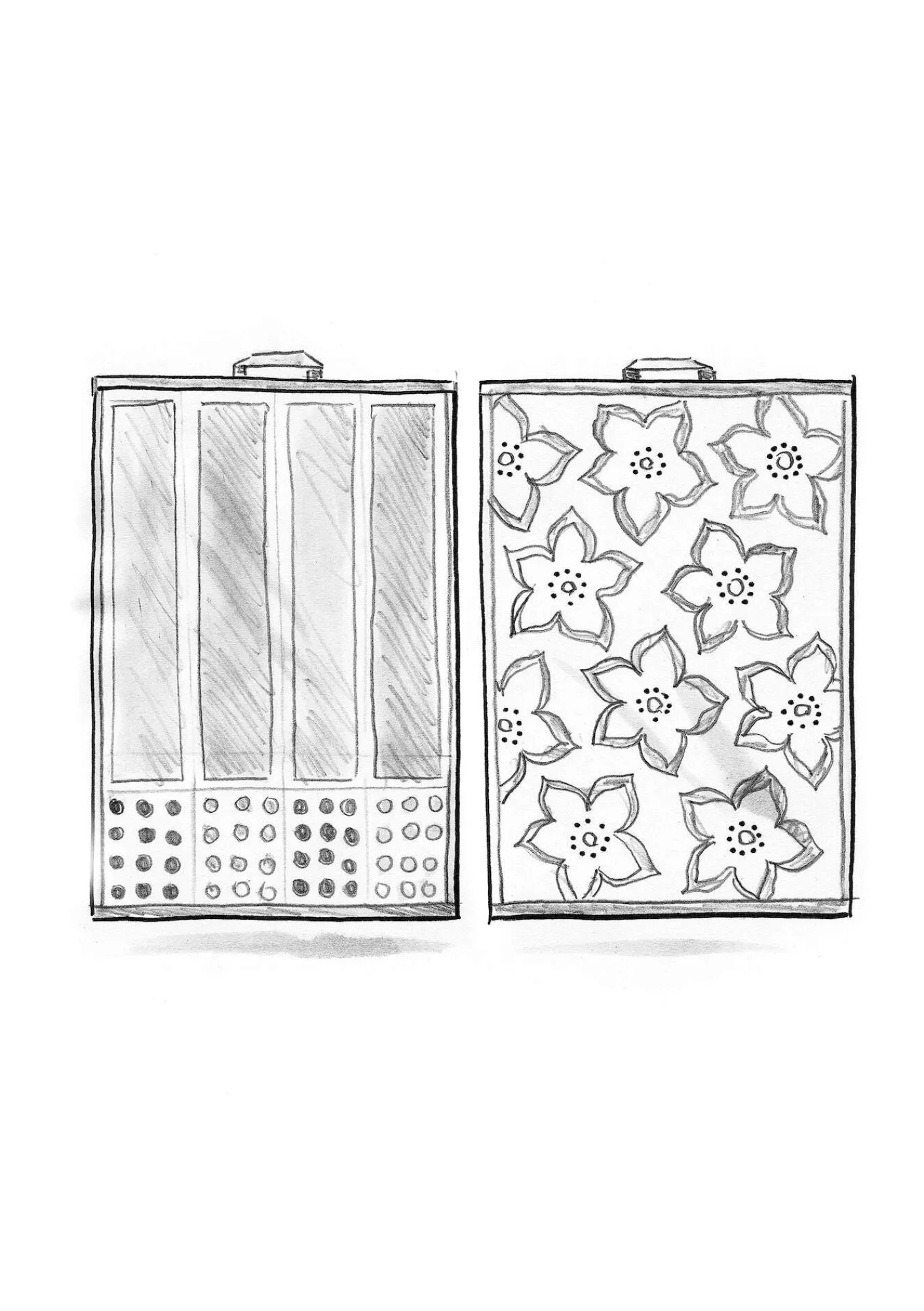 Gudrun Sjödén Frottee|Bad-Accessoires>Gästehandtuch „Flow“ aus Bio-Baumwolle (2er-Pack) Vogelbeere