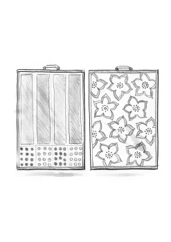 Gudrun Sjödén Frottee|Bad-Accessoires>Gästehandtuch „Flow“ aus Bio-Baumwolle (2er-Pack) Brillantblau