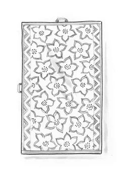 Gudrun Sjödén Frottee|Bad-Accessoires>Handtuch „Stars“ aus Bio-Baumwolle Brillantblau