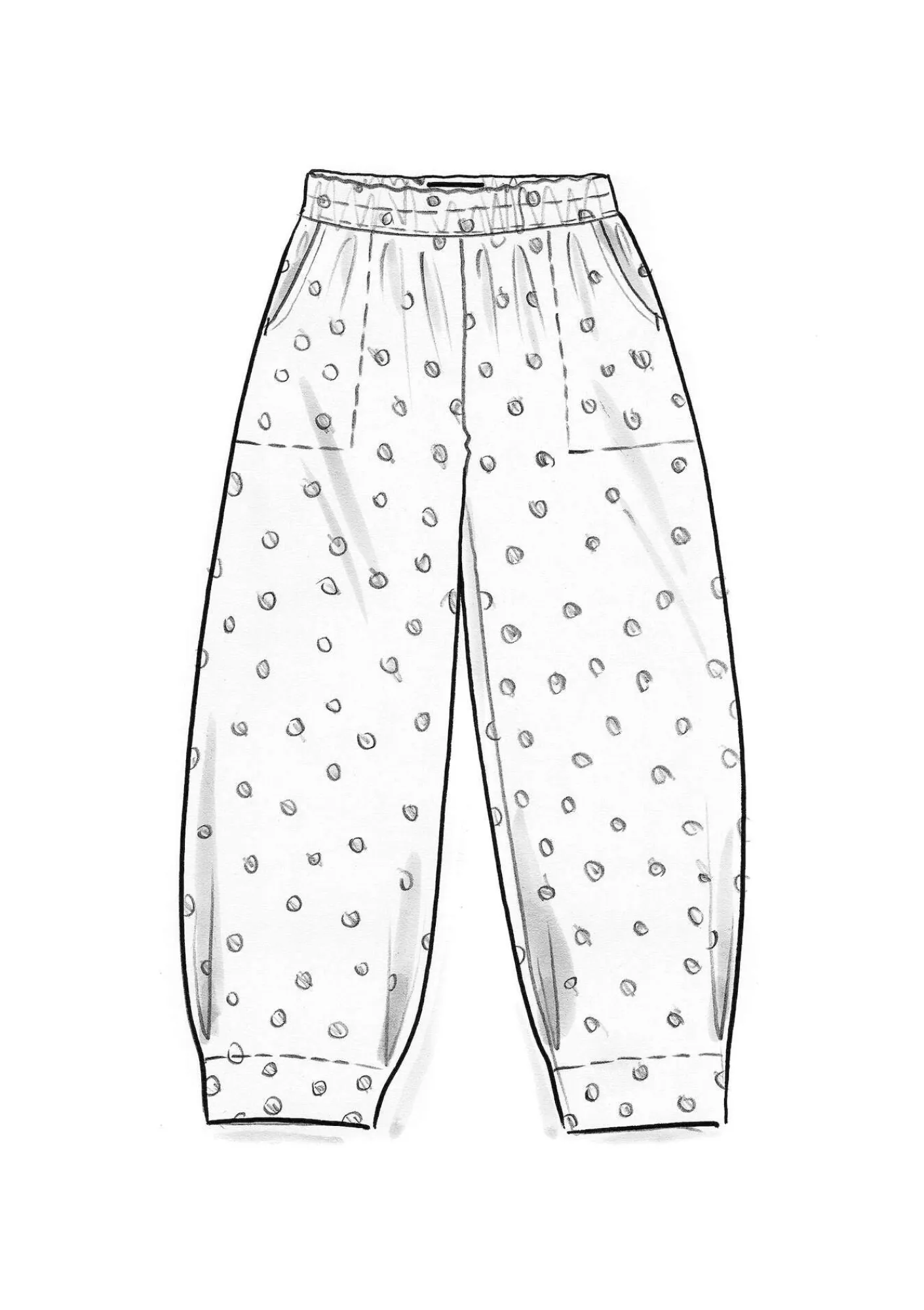 Gudrun Sjödén Hosen>Hose aus Bio-Baumwolldobby Henna