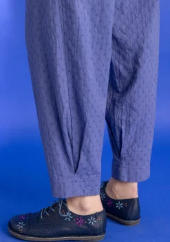 Gudrun Sjödén Hosen>Hose aus Bio-Baumwolldobby Blauglöckchen