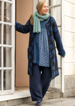 Gudrun Sjödén Hosen>Hose aus Leinengewebe Tinte