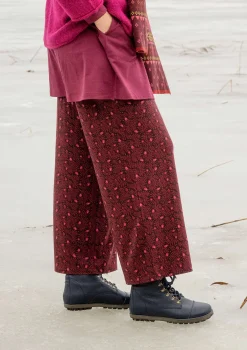 Gudrun Sjödén Hosen>Jerseyhose „Aurora“ aus Bio-Baumwolle/Modal/Elasthan Dunkelaubergine