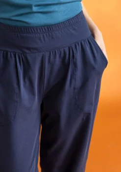 Gudrun Sjödén Hosen>Jerseyhose aus Bio-Baumwolle/Elasthan Dunkelindigo