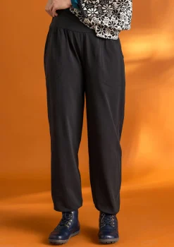 Gudrun Sjödén Hosen>Jerseyhose aus Bio-Baumwolle/Elasthan Schwarz