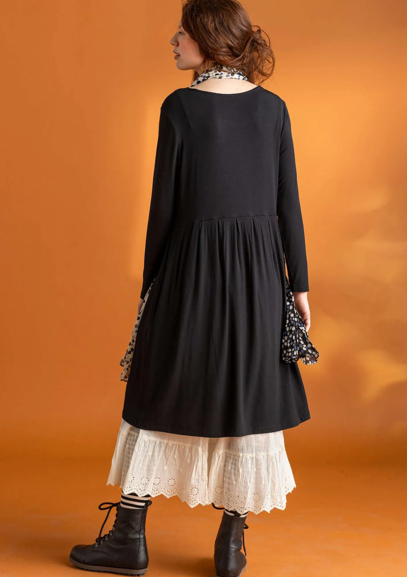 Gudrun Sjödén Kleider>Jerseykleid „Helga“ aus Lyocell/Elasthan Schwarz