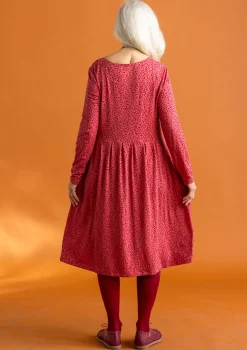 Gudrun Sjödén Kleider>Jerseykleid „Helga“ aus Lyocell/Elasthan Koralle/gemustert