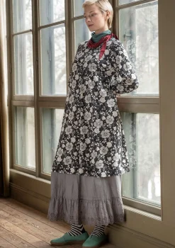 Gudrun Sjödén Kleider>Jerseykleid „Höstanemone“ aus Bio-Baumwolle/Modal Schwarz