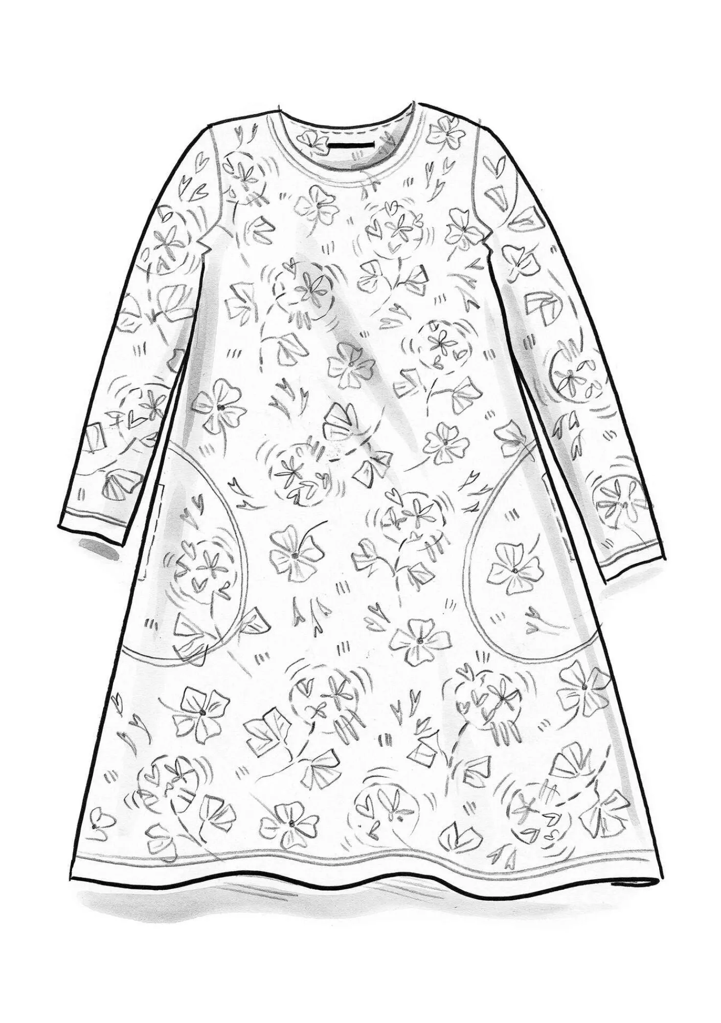 Gudrun Sjödén Kleider>Jerseykleid „Pelargon“ aus Lyocell/Elasthan Schwarz