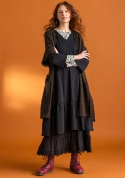 Gudrun Sjödén Kleider>Jerseykleid „Tyra“ aus Bio-Baumwolle/Modal Schwarz