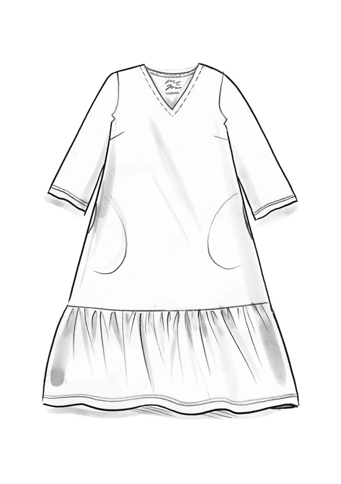 Gudrun Sjödén Kleider>Jerseykleid „Tyra“ aus Bio-Baumwolle/Modal Rost