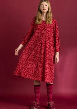 Gudrun Sjödén Kleider>Jerseykleid „Ylva“ aus Bio-Baumwolle/Elasthan Granatapfel-gemustert