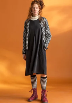 Gudrun Sjödén Kleider>Jerseykleid „Ylva“ aus Bio-Baumwolle/Elasthan Schwarz