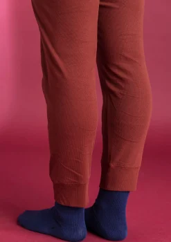 Gudrun Sjödén Leggings>Jerseyleggings aus Bio-Baumwollripp Rost