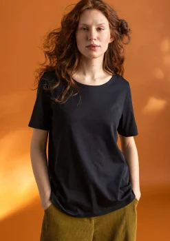 Gudrun Sjödén Pullover & Shirts>Jerseyshirt „Tyra“ aus Bio-Baumwolle/Modal Schwarz