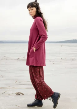 Gudrun Sjödén Tuniken>Jerseytunika aus Bio-Baumwolle/Modal/Elasthan Purpur