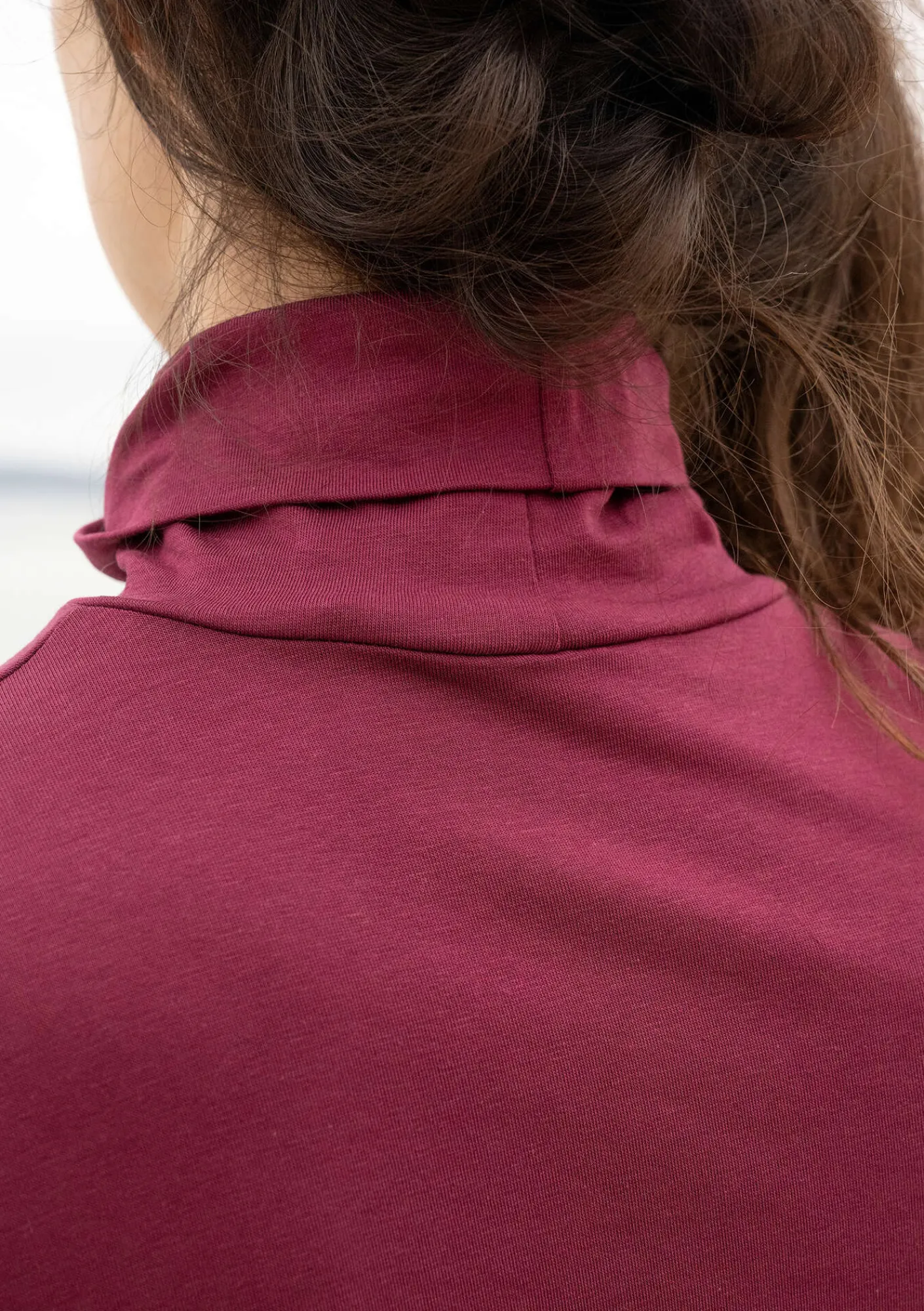 Gudrun Sjödén Tuniken>Jerseytunika aus Bio-Baumwolle/Modal/Elasthan Purpur