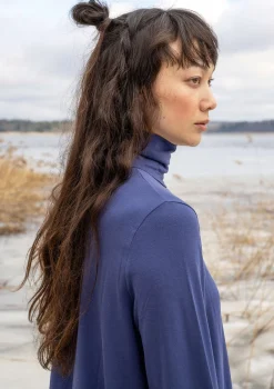 Gudrun Sjödén Tuniken>Jerseytunika aus Bio-Baumwolle/Modal/Elasthan Mitternachtsblau