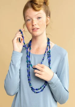 Gudrun Sjödén Accessoires|Schmuck>Kette „Jane“ aus Recycling-Glasperlen Lupine