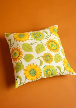 Gudrun Sjödén Dekoration & Accessoires|Kissen>Kissenhülle „Sunflower“ aus Bio-Baumwolle/Leinen Hellsand
