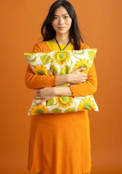 Gudrun Sjödén Dekoration & Accessoires|Kissen>Kissenhülle „Sunflower“ aus Bio-Baumwolle/Leinen Hellsand