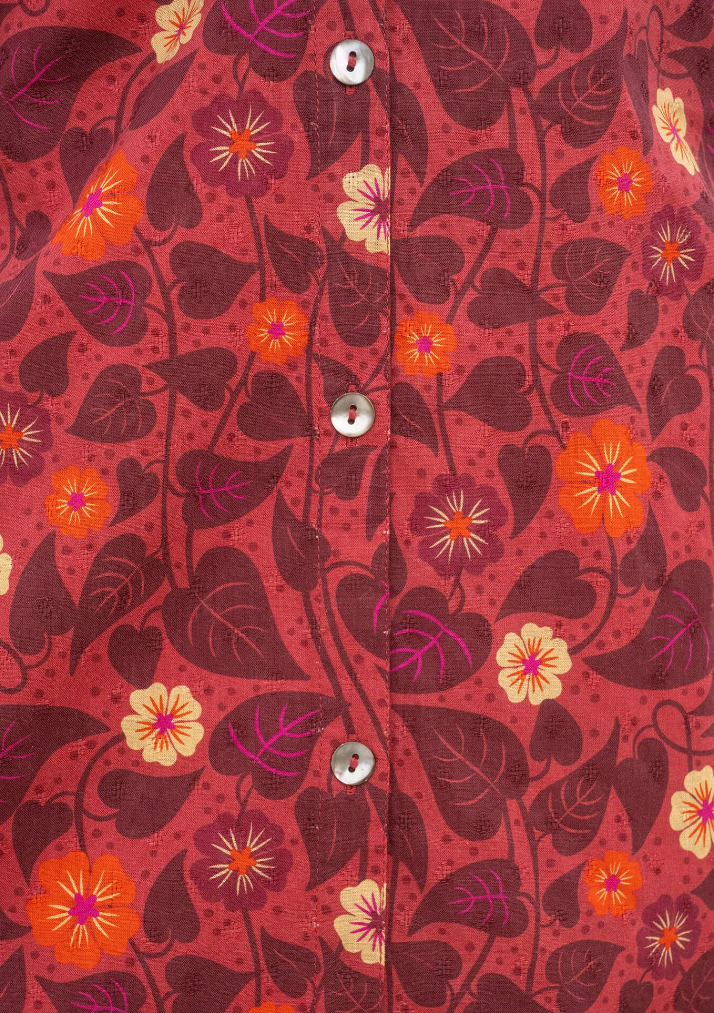 Gudrun Sjödén Kleider>Kleid „Borealis“ aus Bio-Baumwollgewebe Feige