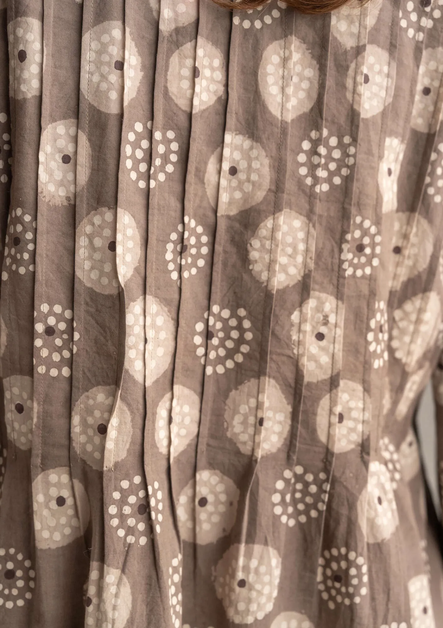 Gudrun Sjödén Kleider>Kleid „Clay“ aus Bio-Baumwollgewebe Kashish