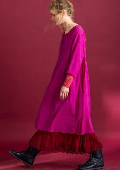 Gudrun Sjödén Kleider>Kleid „Hedda“ aus Bio-Baumwollgewebe Cerise