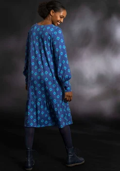 Gudrun Sjödén Kleider>Kleid „Katmandu“ aus Bio-Baumwolle/Modal Lupine