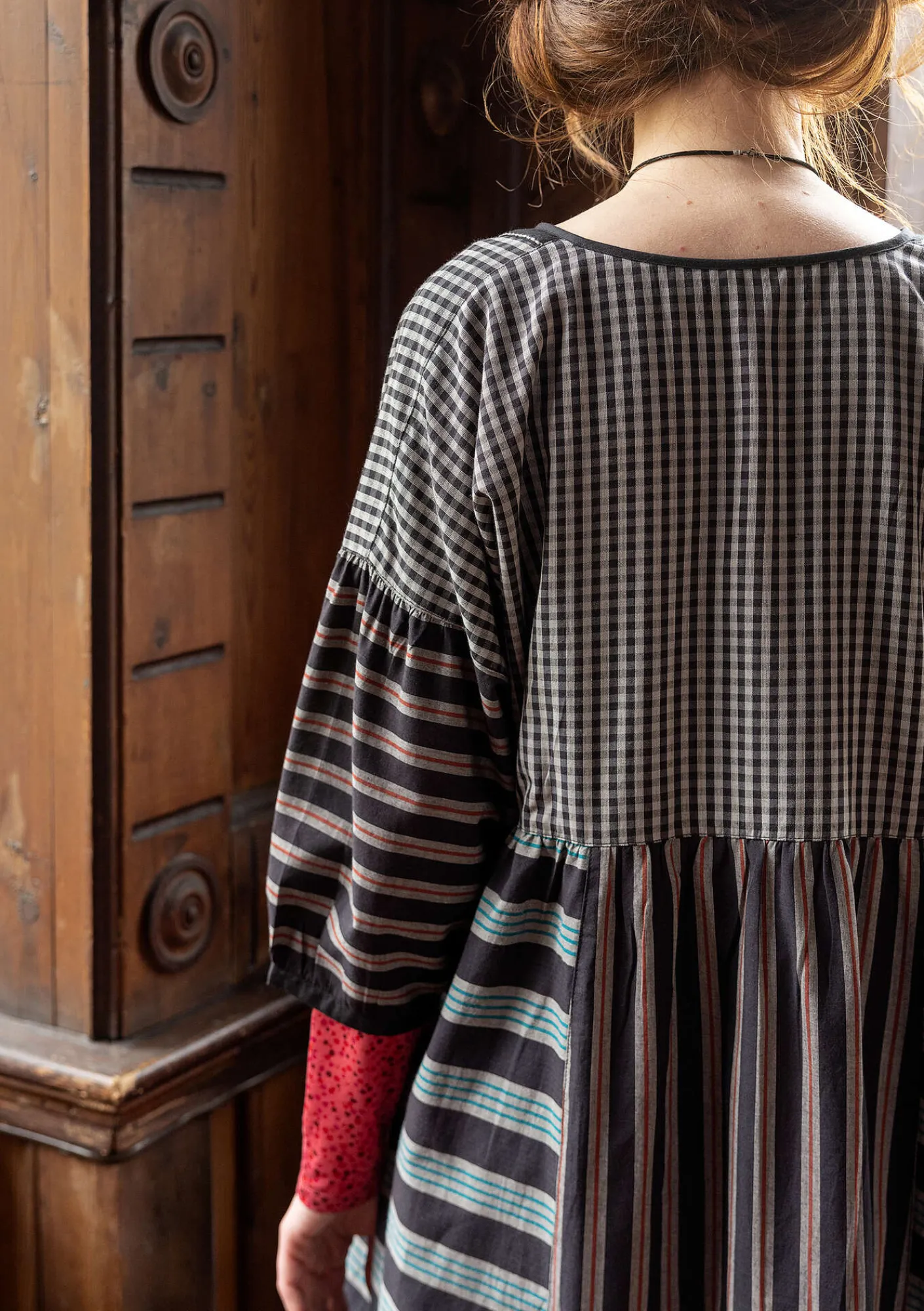 Gudrun Sjödén Kleider>Kleid „Sofia“ aus Bio-Baumwollgewebe Schwarz