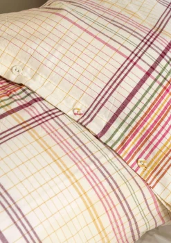 Gudrun Sjödén Kissen|Schlafzimmer Deko>Kopfkissenbezug „Rainbow“ aus Bio-Baumwolle Holunderblüte